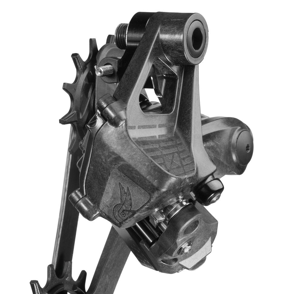 Detalhe do câmbio traseiro Campagnolo Super Record X 2025